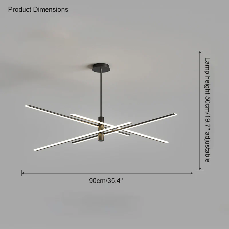 WOMO Adjustable Linear Led Chandelier-WM2026 - Image 27