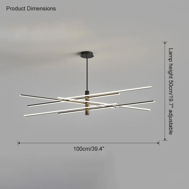 WOMO Adjustable Linear Led Chandelier-WM2026 - Image 29