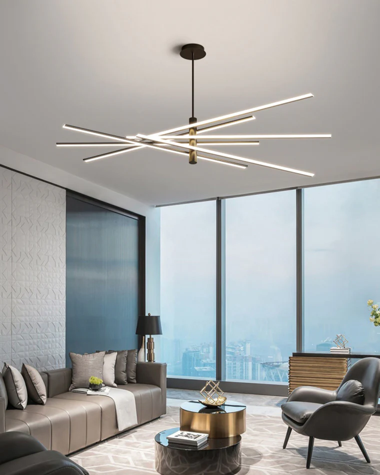 WOMO Adjustable Linear Led Chandelier-WM2026 - Image 3