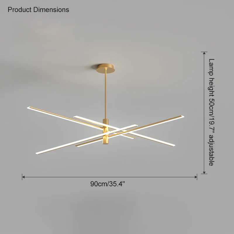 WOMO Adjustable Linear Led Chandelier-WM2026 - Image 33