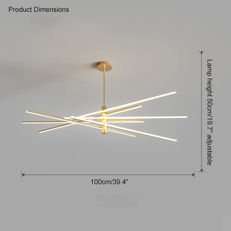 WOMO Adjustable Linear Led Chandelier-WM2026 - Image 35