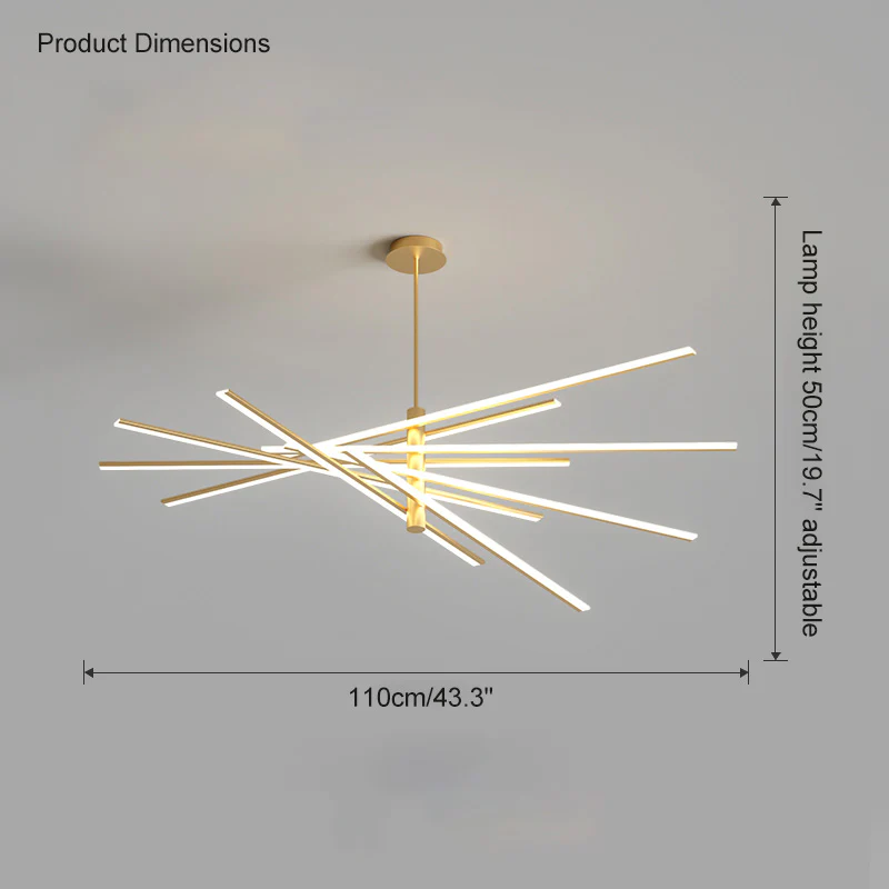 WOMO Adjustable Linear Led Chandelier-WM2026 - Image 37