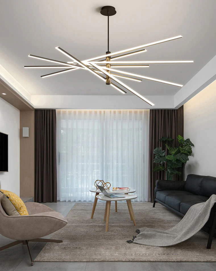 WOMO Adjustable Linear Led Chandelier-WM2026 - Image 4