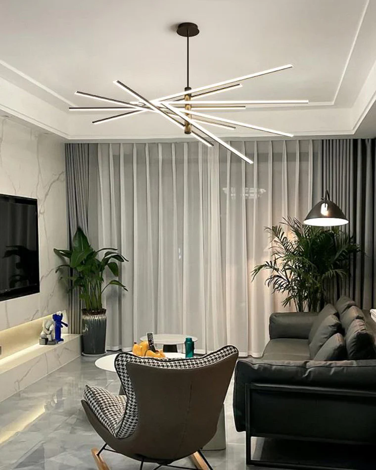 WOMO Adjustable Linear Led Chandelier-WM2026 - Image 5