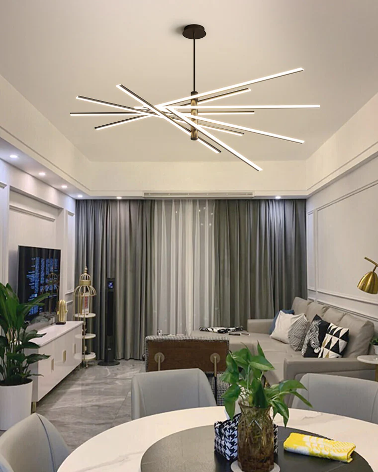 WOMO Adjustable Linear Led Chandelier-WM2026 - Image 7