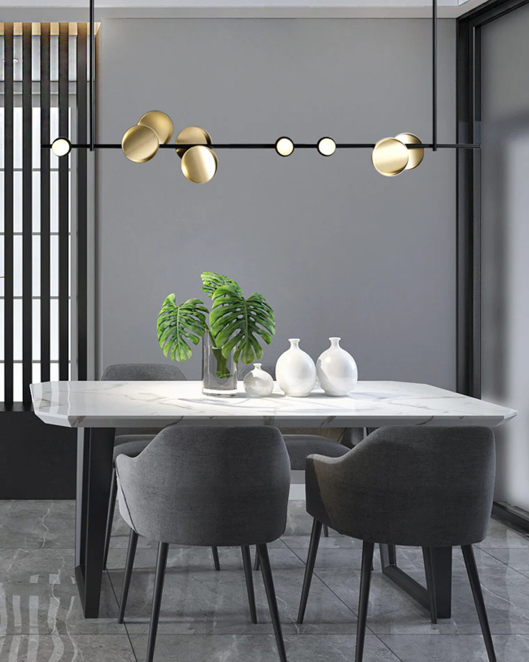 WOMO Sculptural Linear/Vertical Pendant Chandelier-WM2041 - Image 12