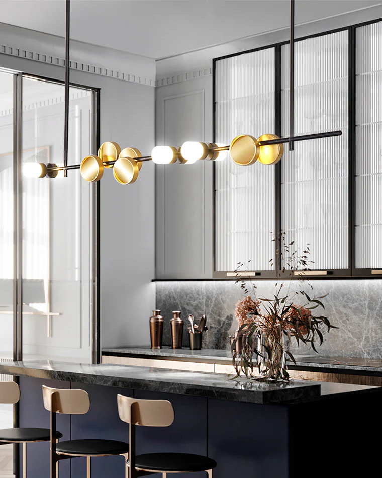 WOMO Sculptural Linear/Vertical Pendant Chandelier-WM2041 - Image 13