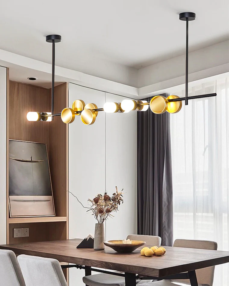 WOMO Sculptural Linear/Vertical Pendant Chandelier-WM2041 - Image 15