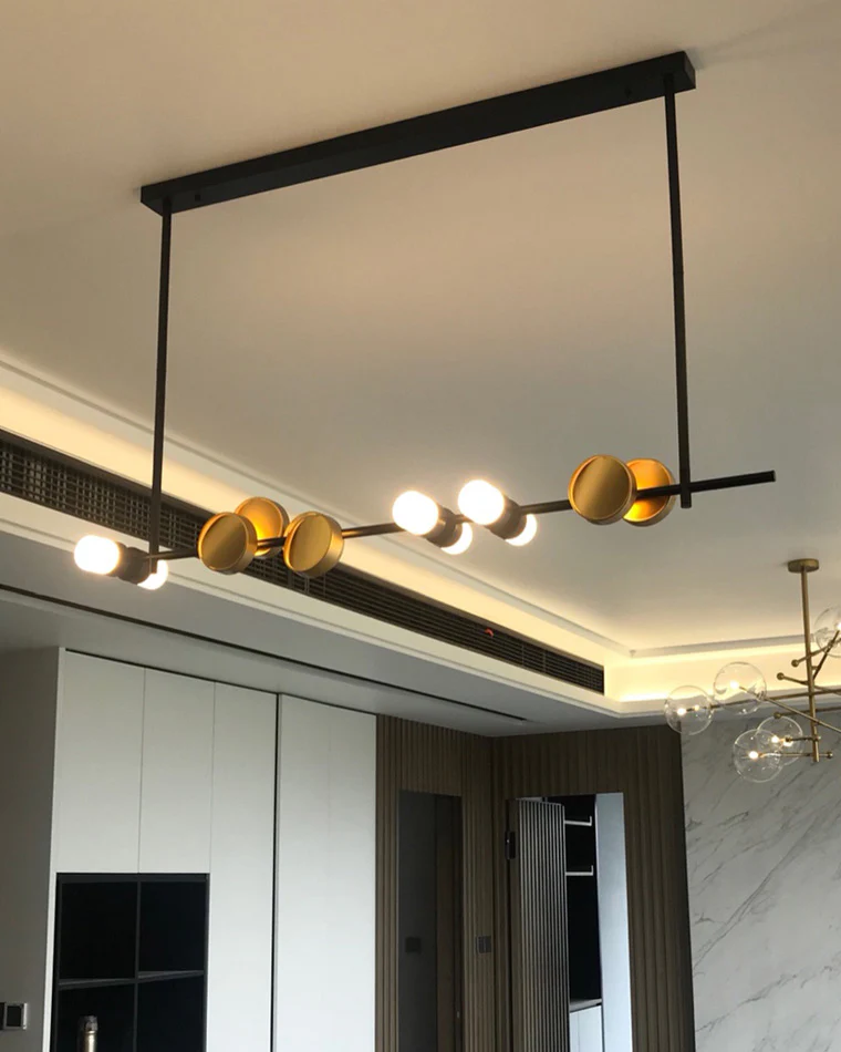 WOMO Sculptural Linear/Vertical Pendant Chandelier-WM2041 - Image 16