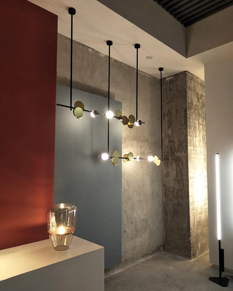 WOMO Sculptural Linear/Vertical Pendant Chandelier-WM2041 - Image 19