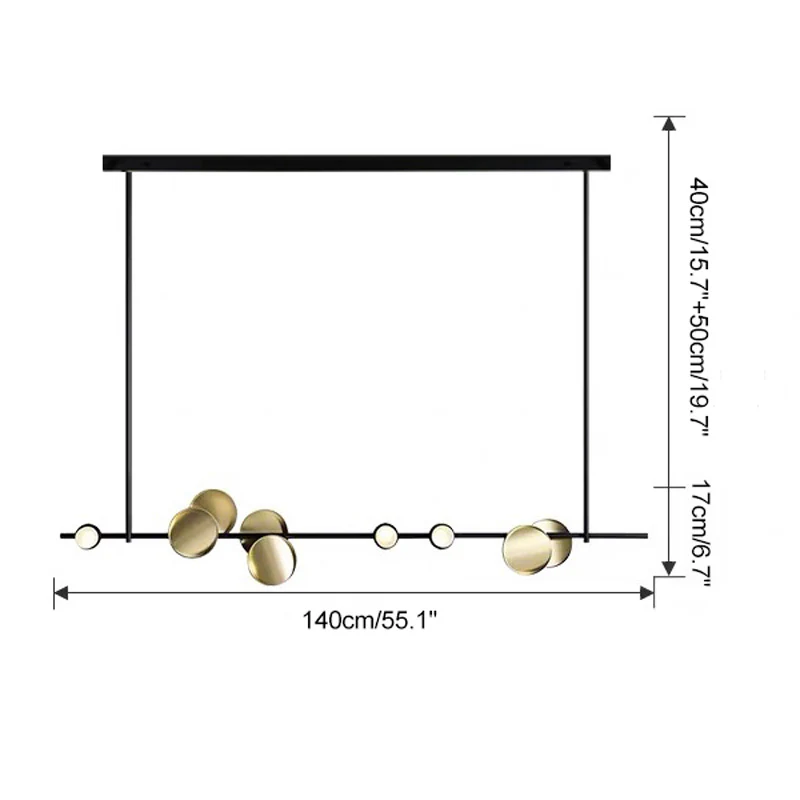 WOMO Sculptural Linear/Vertical Pendant Chandelier-WM2041 - Image 29