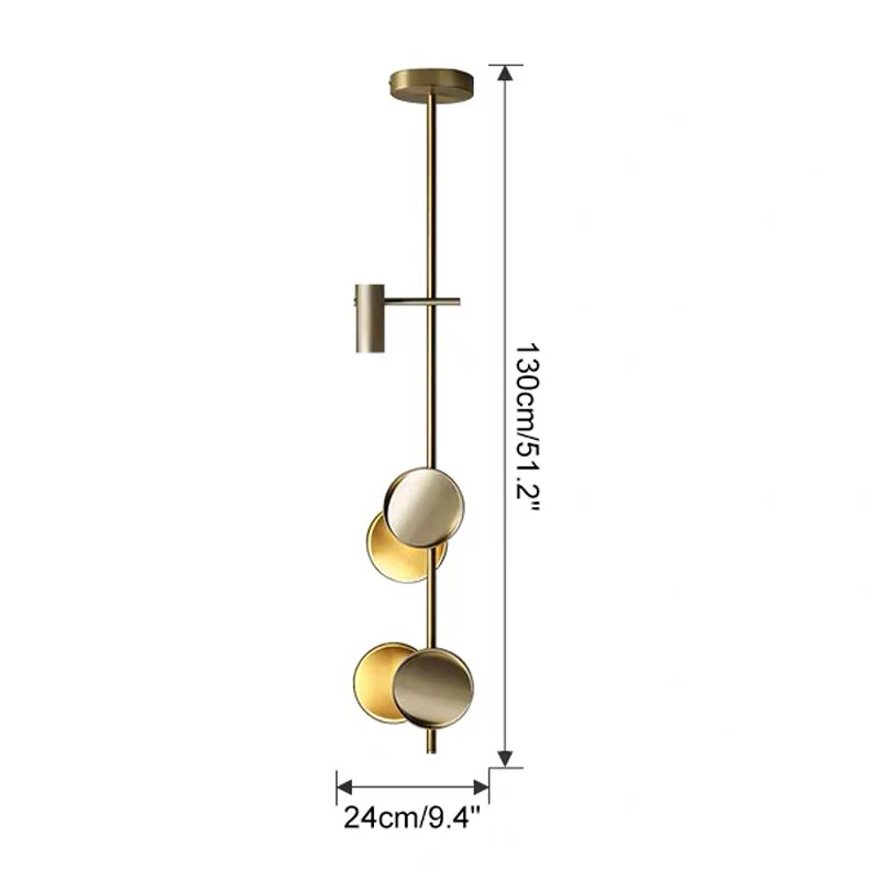 WOMO Sculptural Linear/Vertical Pendant Chandelier-WM2041 - Image 33