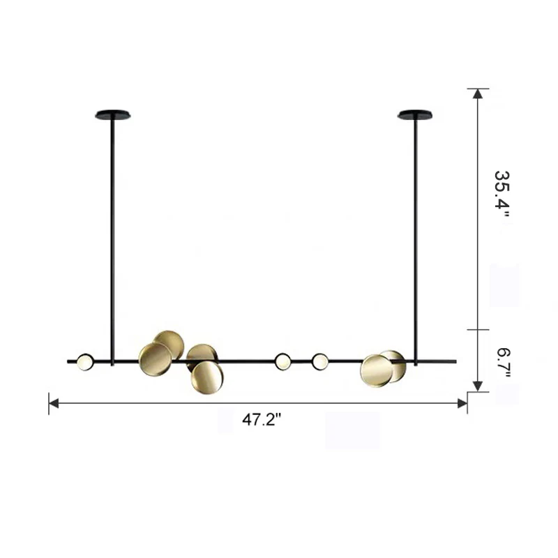 WOMO Sculptural Linear/Vertical Pendant Chandelier-WM2041 - Image 38