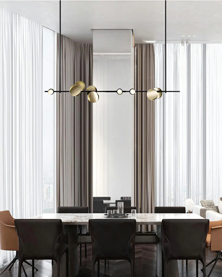 WOMO Sculptural Linear/Vertical Pendant Chandelier-WM2041 - Image 5