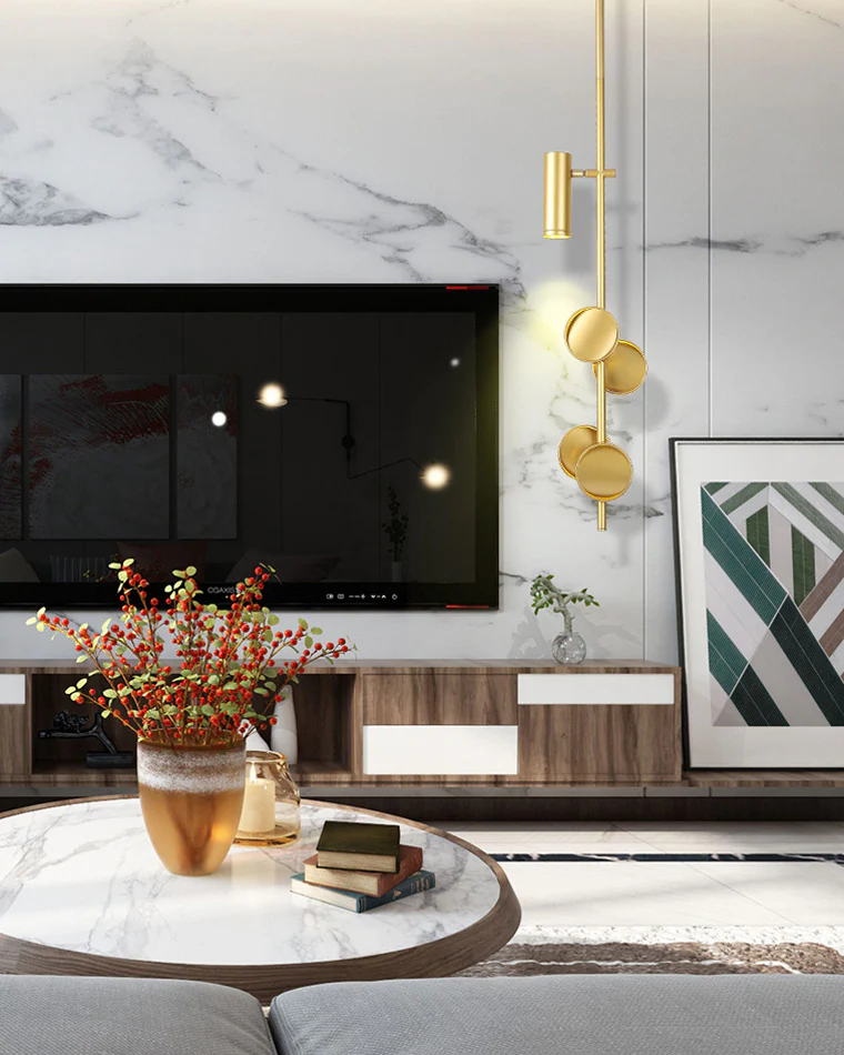 WOMO Sculptural Linear/Vertical Pendant Chandelier-WM2041 - Image 6