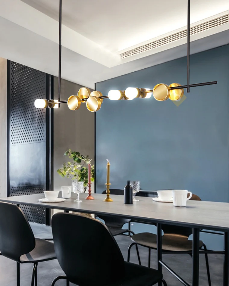WOMO Sculptural Linear/Vertical Pendant Chandelier-WM2041 - Image 9