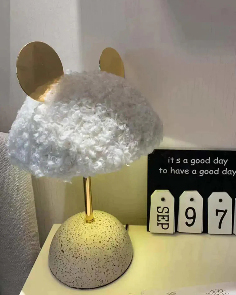 WOMO Cute Mickey/Minnie Terrazzo Table Lamp for Children-WM8017 - Image 14