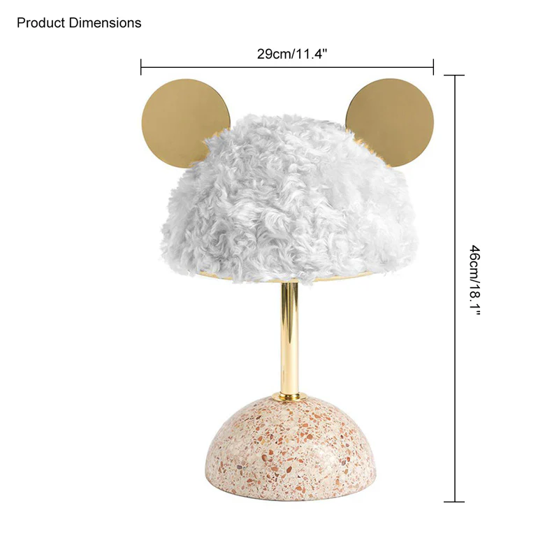 WOMO Cute Mickey/Minnie Terrazzo Table Lamp for Children-WM8017 - Image 16