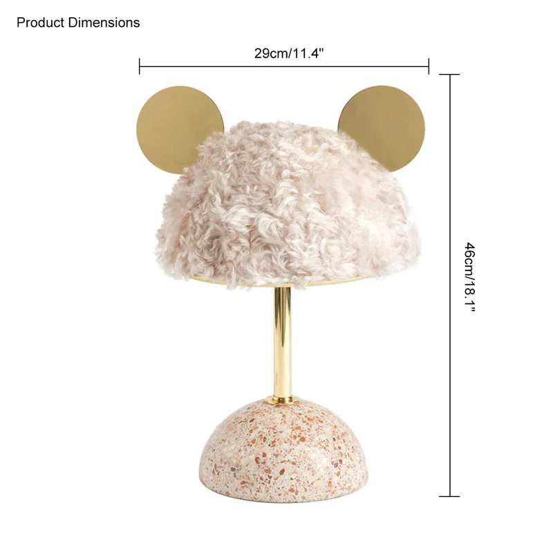WOMO Cute Mickey/Minnie Terrazzo Table Lamp for Children-WM8017 - Image 17