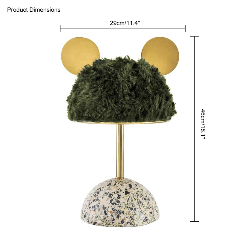 WOMO Cute Mickey/Minnie Terrazzo Table Lamp for Children-WM8017 - Image 19