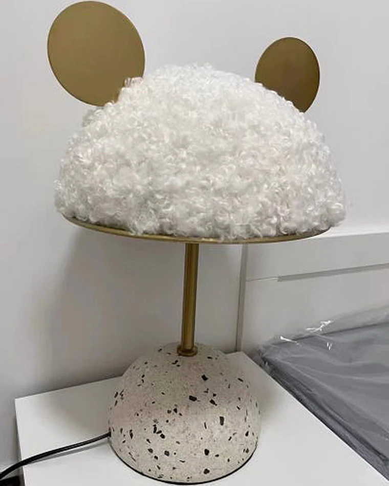 WOMO Cute Mickey/Minnie Terrazzo Table Lamp for Children-WM8017 - Image 5