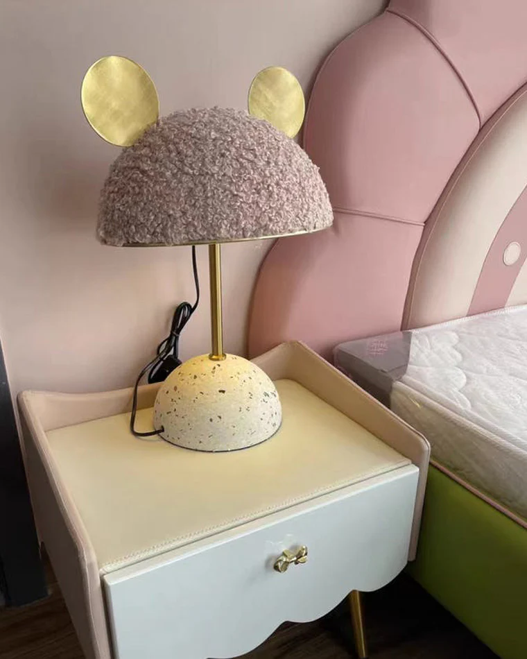 WOMO Cute Mickey/Minnie Terrazzo Table Lamp for Children-WM8017 - Image 7