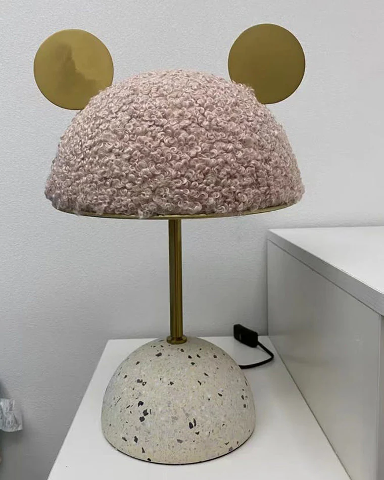 WOMO Cute Mickey/Minnie Terrazzo Table Lamp for Children-WM8017 - Image 9