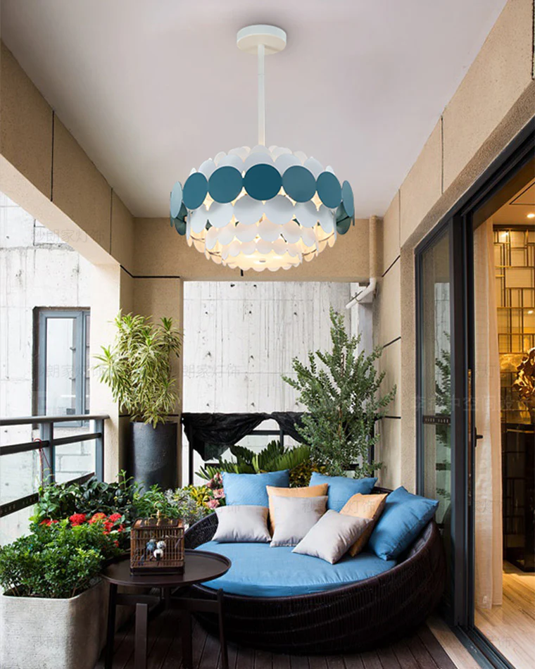 WOMO Scandi Scalloped Round Chandelier-WM2140 - Image 11