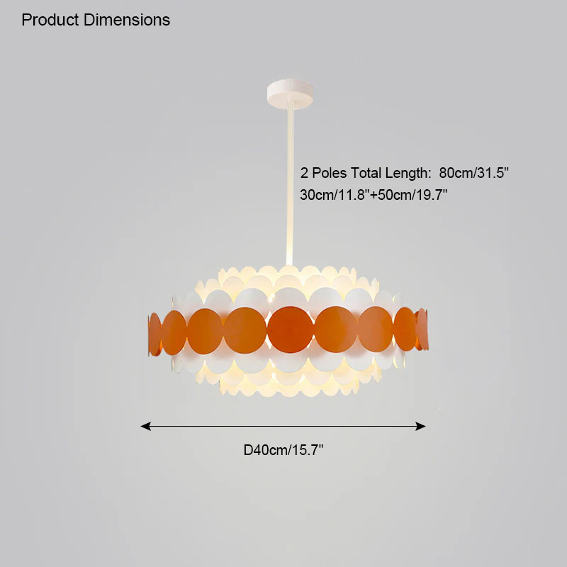 WOMO Scandi Scalloped Round Chandelier-WM2140 - Image 20
