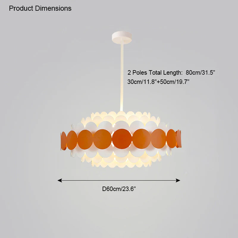 WOMO Scandi Scalloped Round Chandelier-WM2140 - Image 22