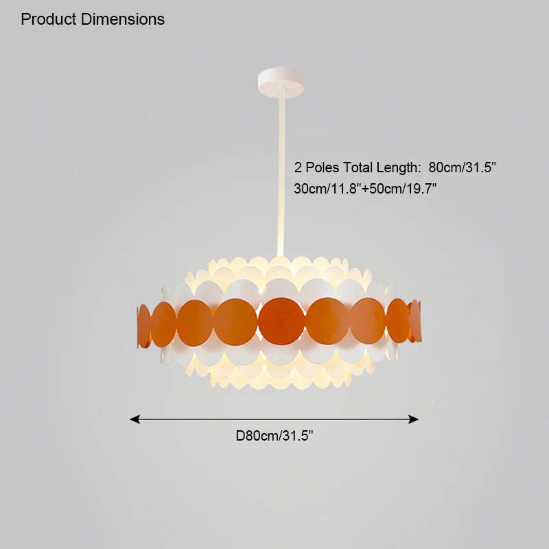WOMO Scandi Scalloped Round Chandelier-WM2140 - Image 24