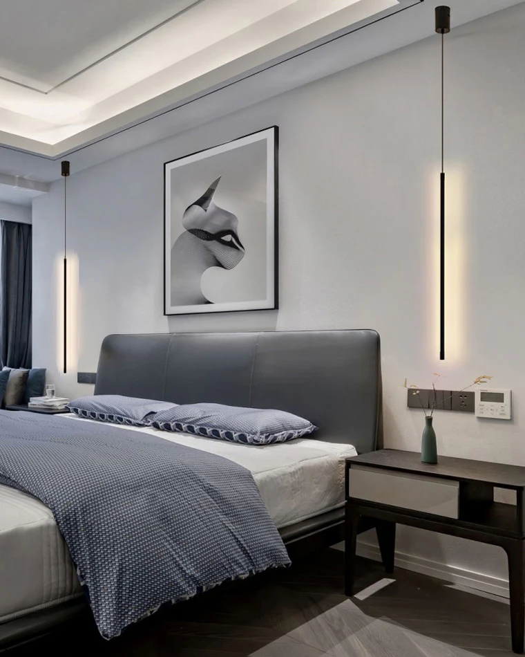 WOMO Single Tube Pendant Light for Bedroom-WM2007 - Image 10