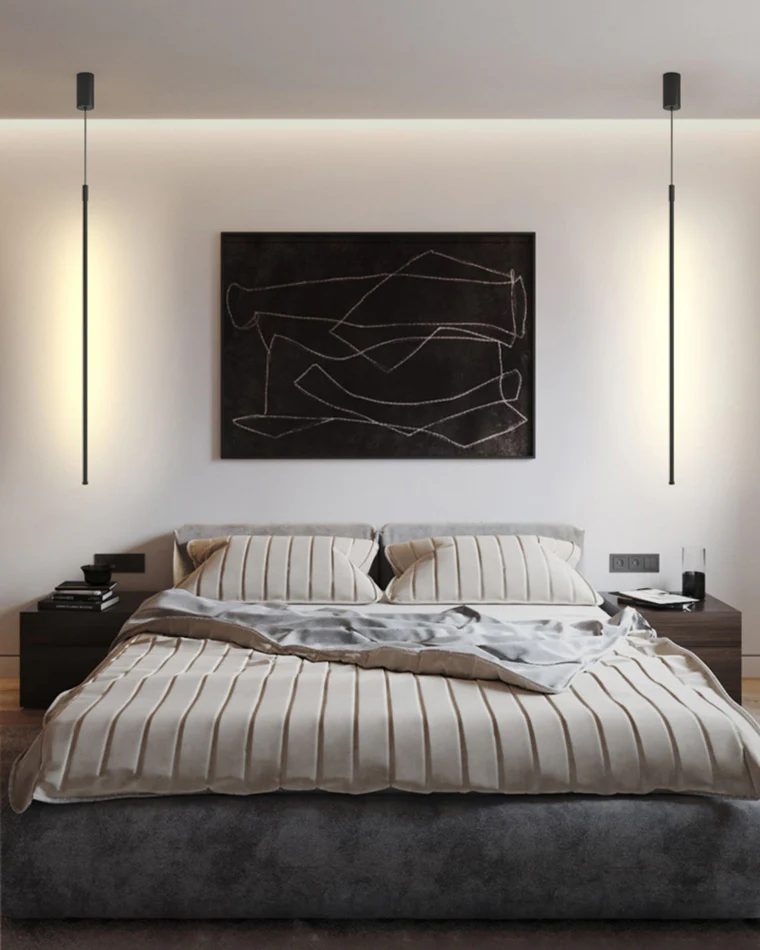 WOMO Single Tube Pendant Light for Bedroom-WM2007 - Image 3