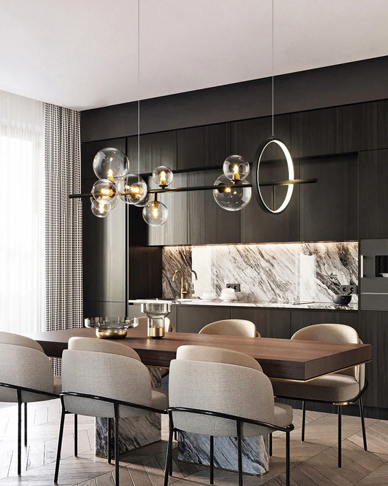 WOMO Linear Glass Bubble Chandelier-WM2040 - Image 11