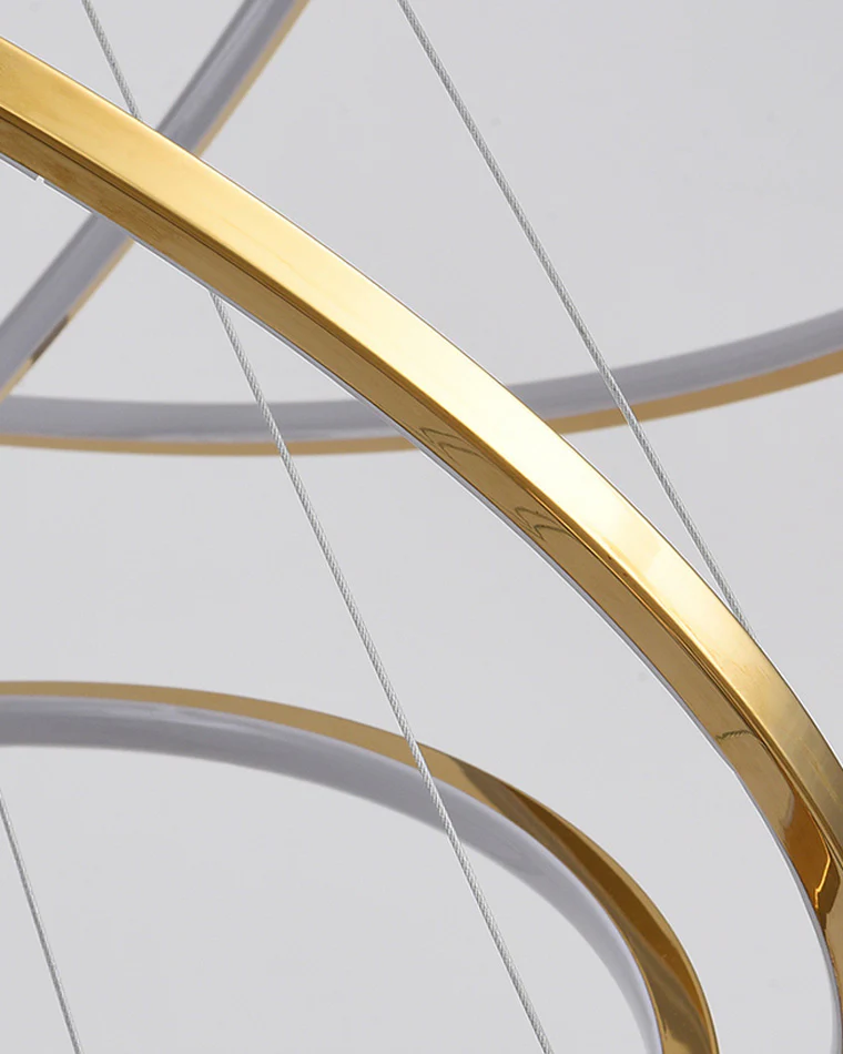 WOMO Large Tiered Ring LED Foyer Chandelier-WM2160 - Image 13