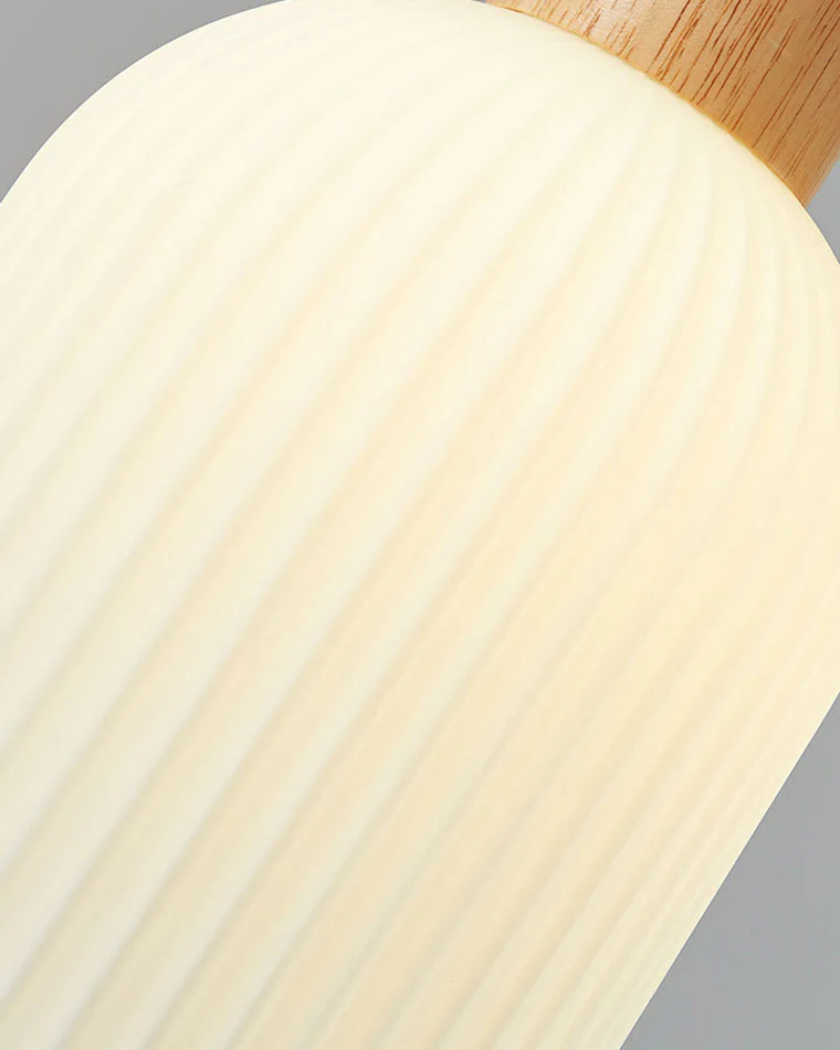 WOMO Ribbed Milk Glass Lantern Pendant Light-WM2115 - Image 13