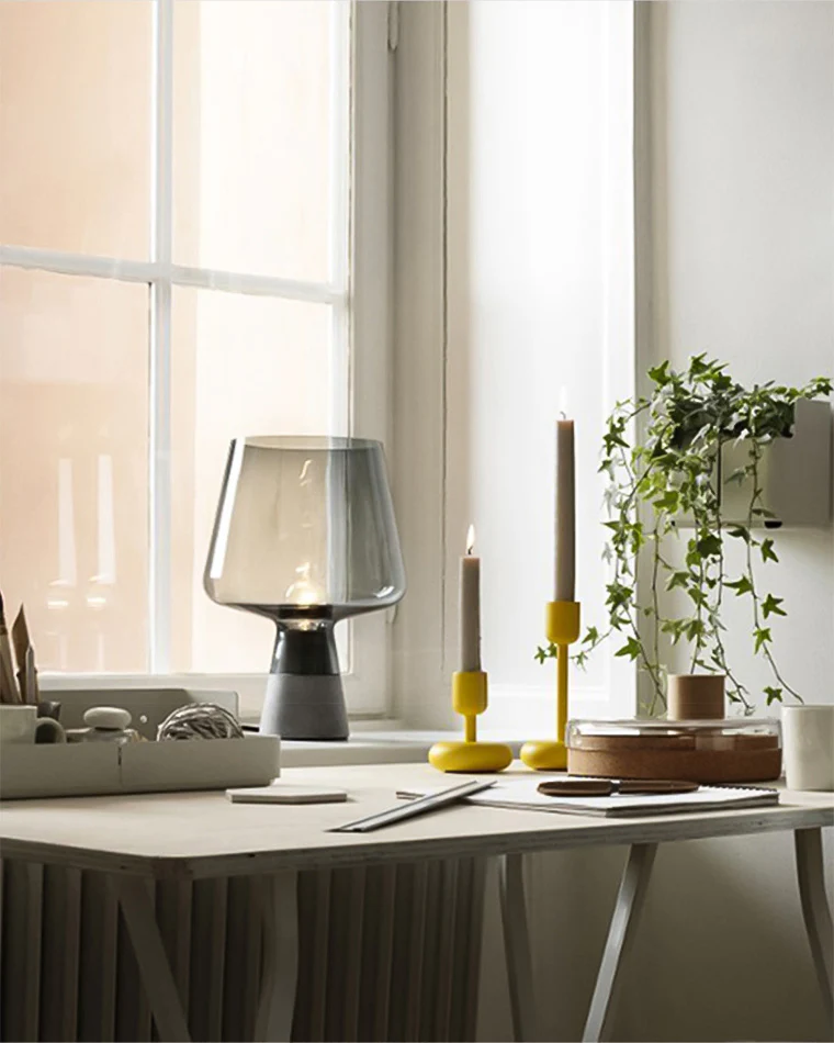 WOMO Smoked Glass Table Lamp-WM8018 - Image 23