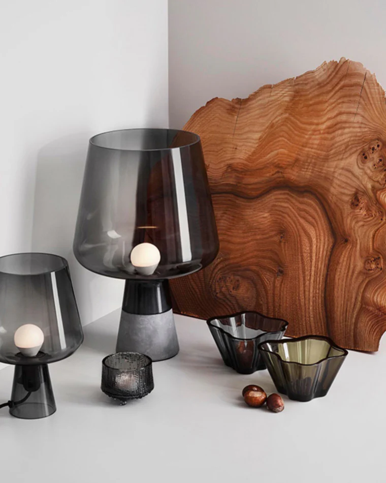WOMO Smoked Glass Table Lamp-WM8018 - Image 25