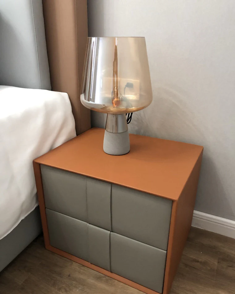 WOMO Smoked Glass Table Lamp-WM8018 - Image 8