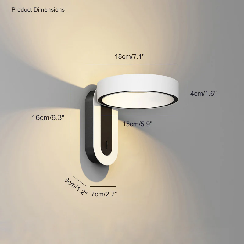 WOMO Adjustable Circle Wall Sconce-WM6009 - Image 17