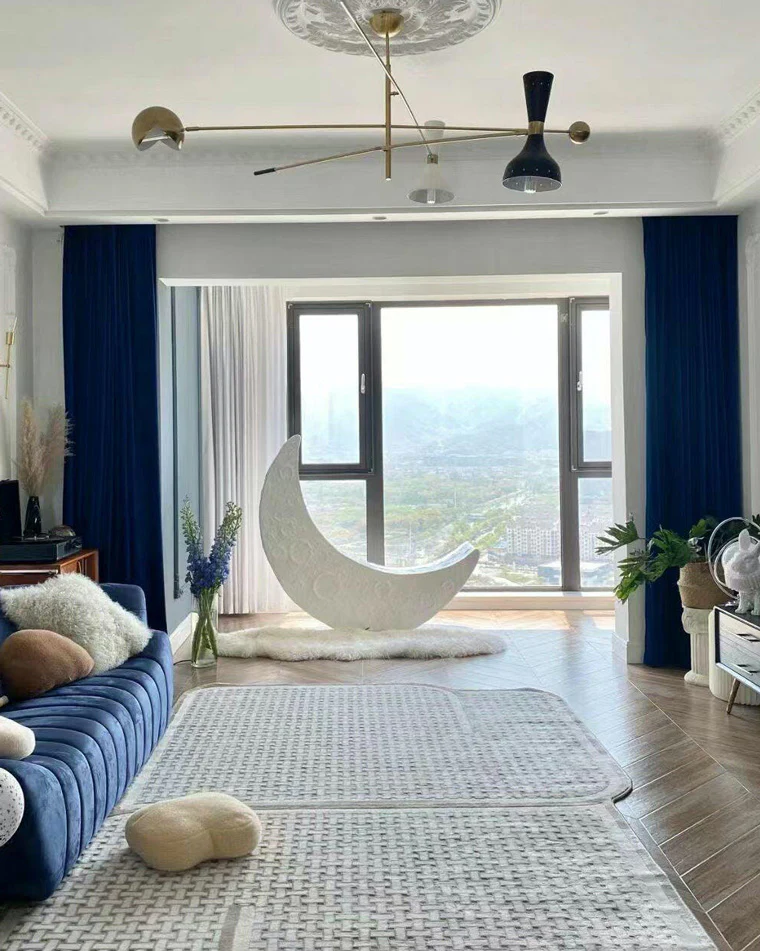 WOMO Crescent Moon Floor Lamp-WM7021 - Image 11