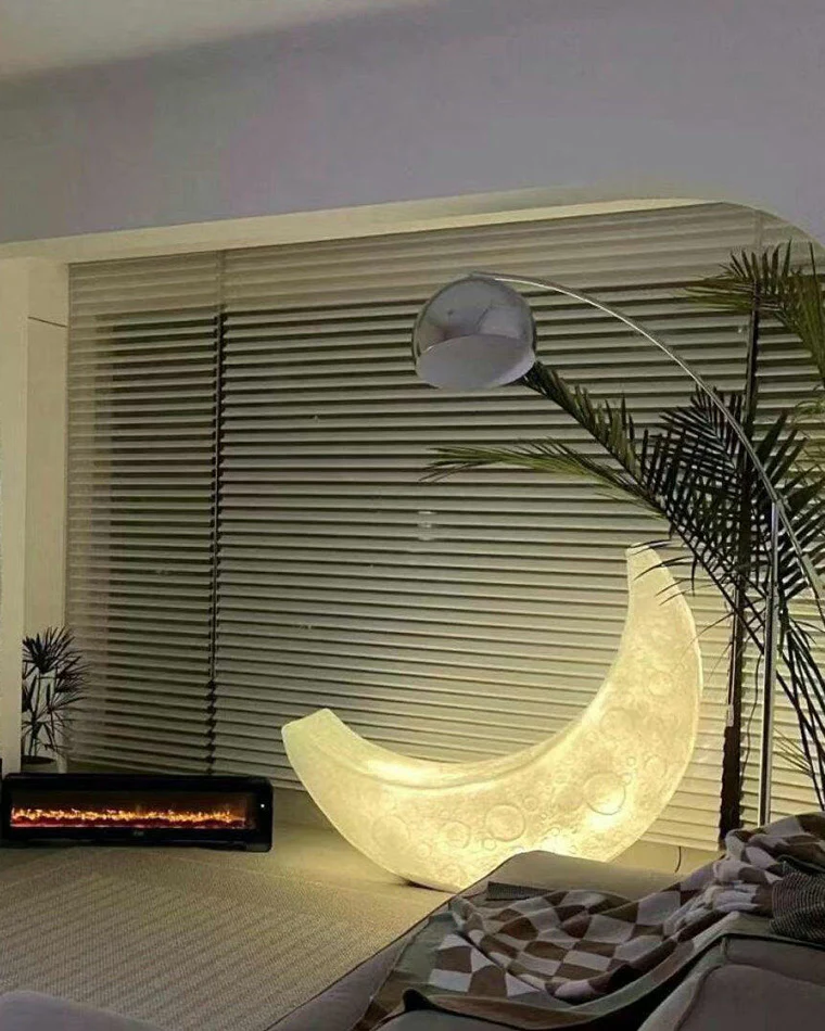 WOMO Crescent Moon Floor Lamp-WM7021 - Image 12