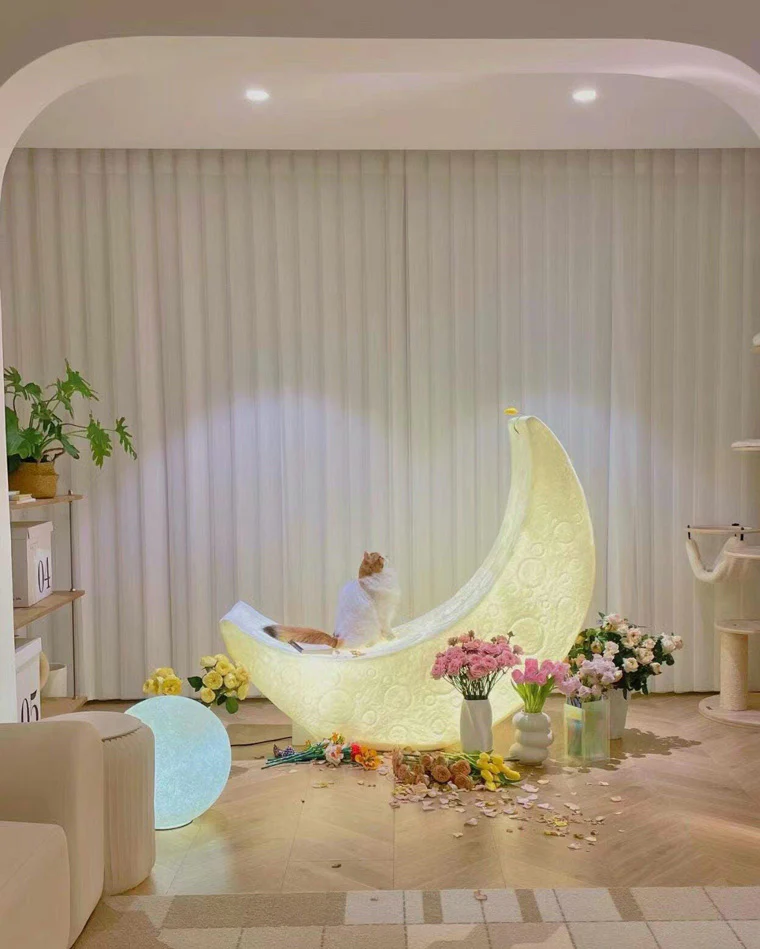WOMO Crescent Moon Floor Lamp-WM7021 - Image 14