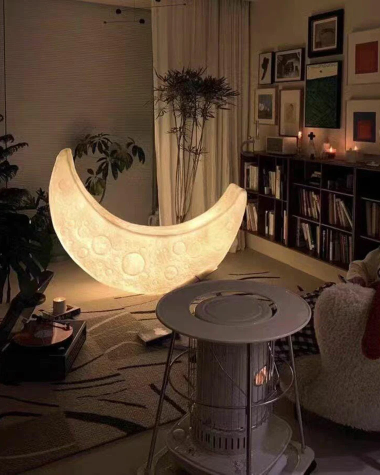 WOMO Crescent Moon Floor Lamp-WM7021 - Image 16