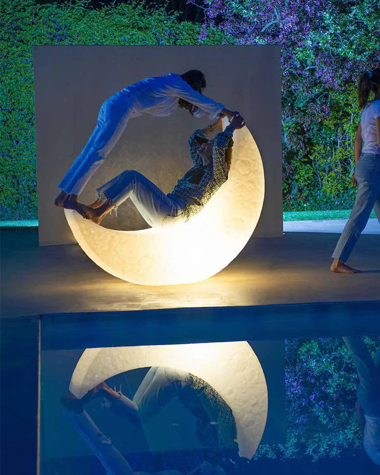 WOMO Crescent Moon Floor Lamp-WM7021 - Image 17