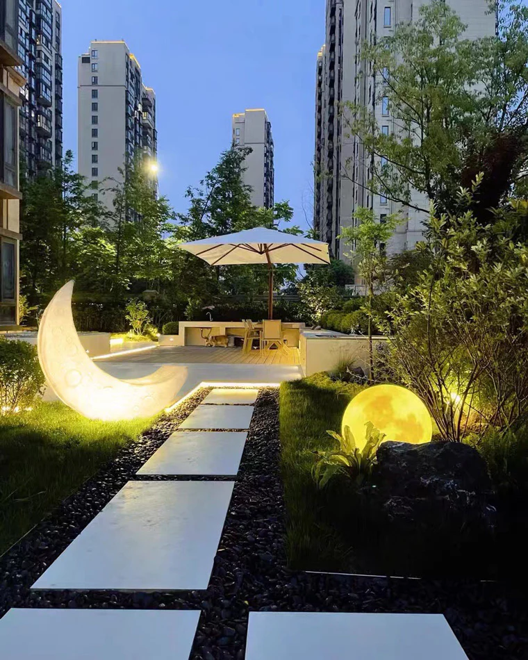 WOMO Crescent Moon Floor Lamp-WM7021 - Image 26