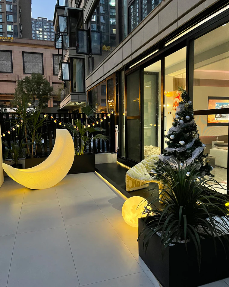 WOMO Crescent Moon Floor Lamp-WM7021 - Image 32