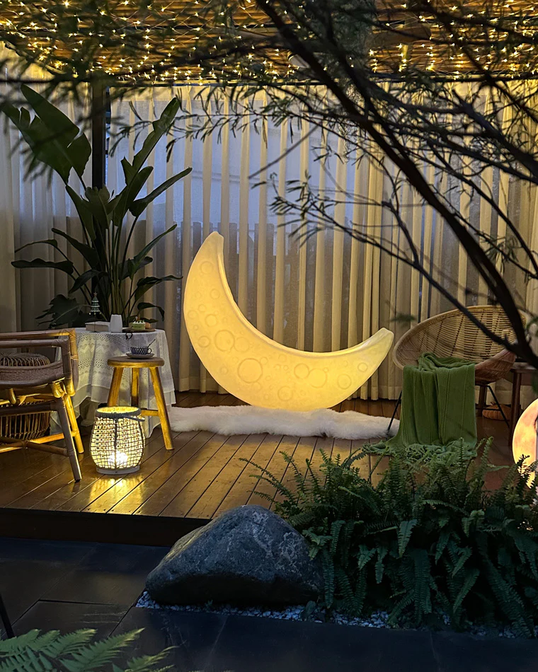 WOMO Crescent Moon Floor Lamp-WM7021 - Image 36