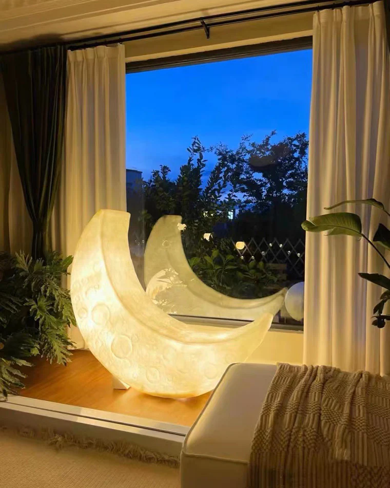 WOMO Crescent Moon Floor Lamp-WM7021 - Image 37
