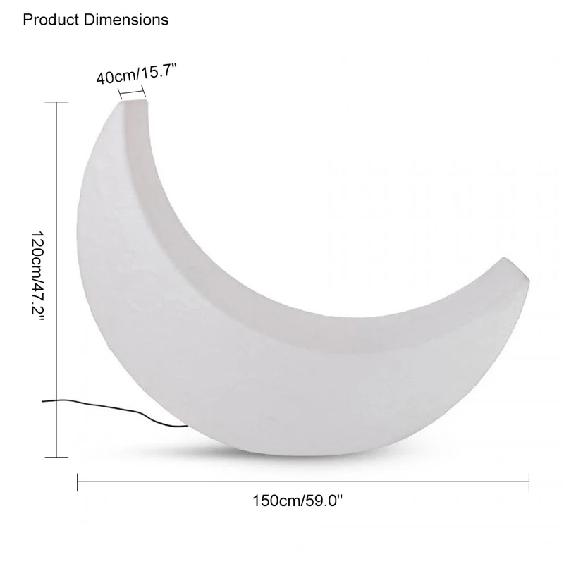 WOMO Crescent Moon Floor Lamp-WM7021 - Image 38
